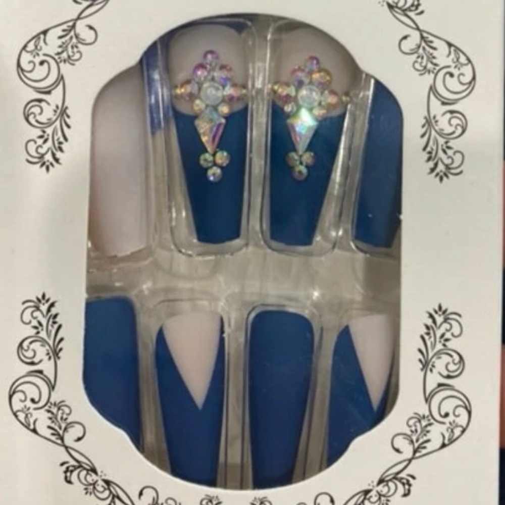 Coffin/Ballerina Shaped Press-On Nails